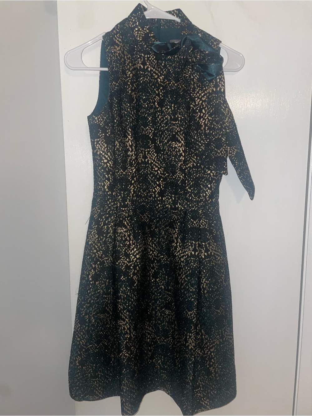 Vince Camuto Black Dress with Gold Sparkle